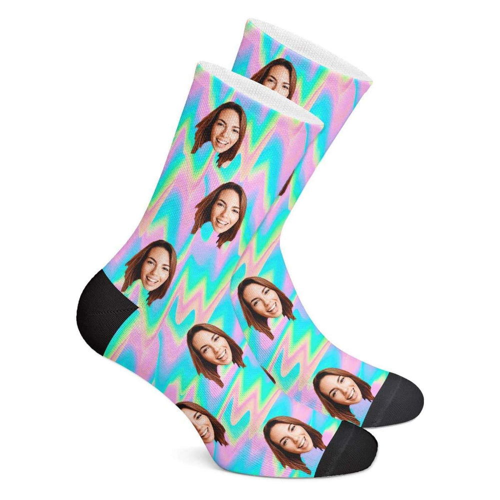Custom Face Socks Personalised Trippy Style Socks