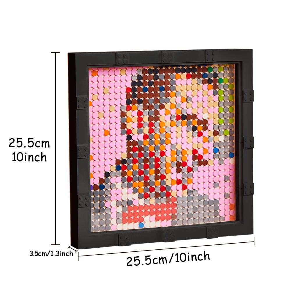 Custom Face Mosaic Portrait Pixel Art Building Block Brick Personalized Photo Frame Decor