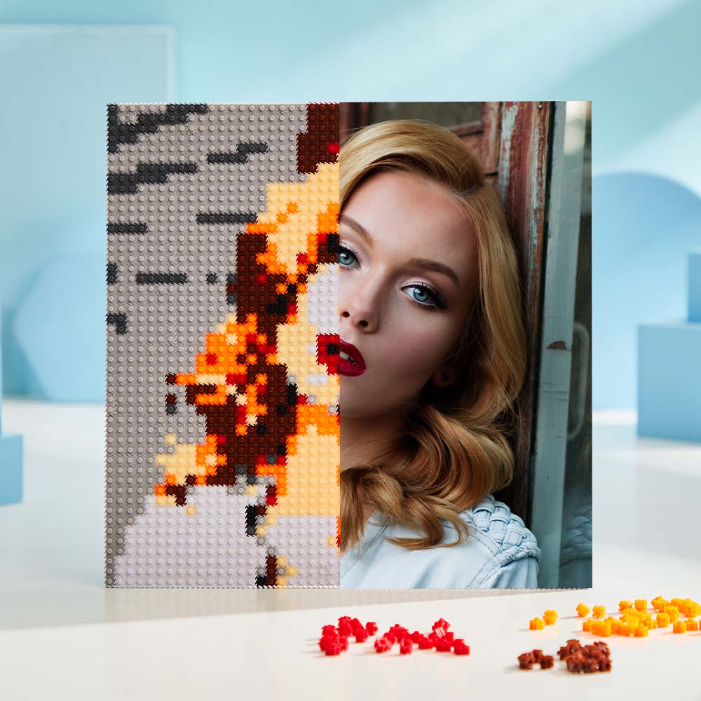 Pixel Mosaic Art Custom Photo Puzzle Frame