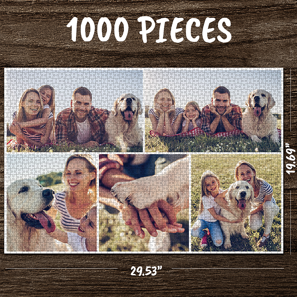 Custom photo jigsaw collage family puzzle love puzzle