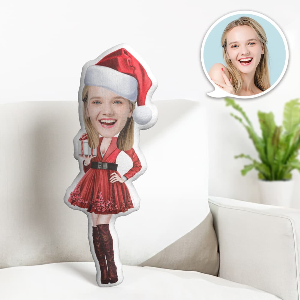 Custom Face Pillow Personalized Photo Pillow Christmas Dress MiniMe Pillow Gifts for Christmas