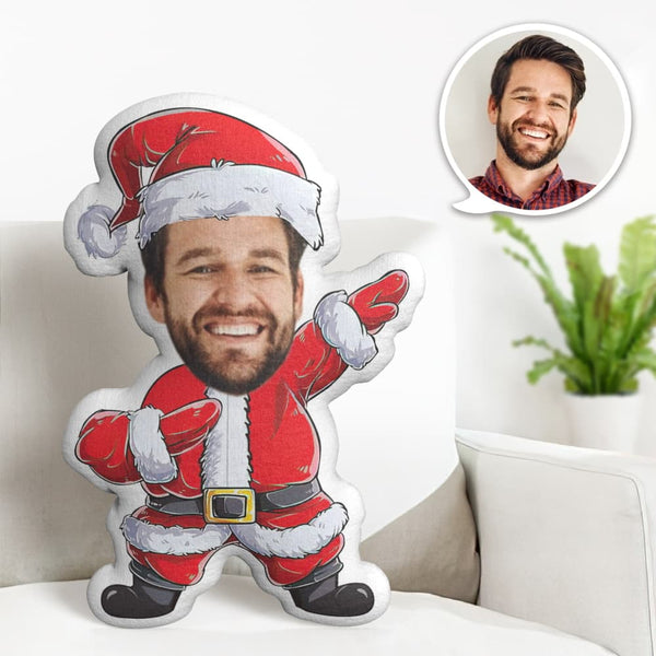 Custom Face Pillow Personalized Photo Pillow Suede Christmas Dress MiniMe Pillow Gifts for Christmas - makephotopuzzle