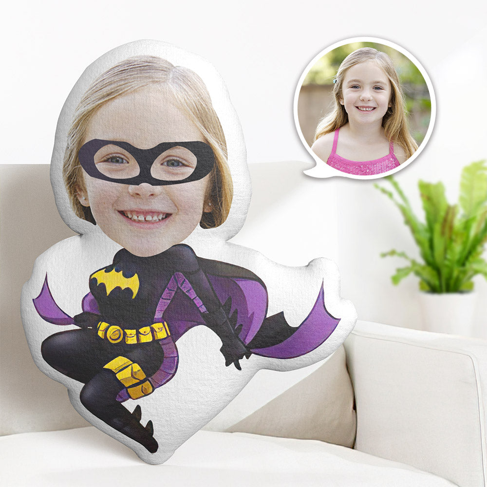 Custom Face Pillow Personalized Photo Pillow Batwoman MiniMe Pillow Gifts for Kids