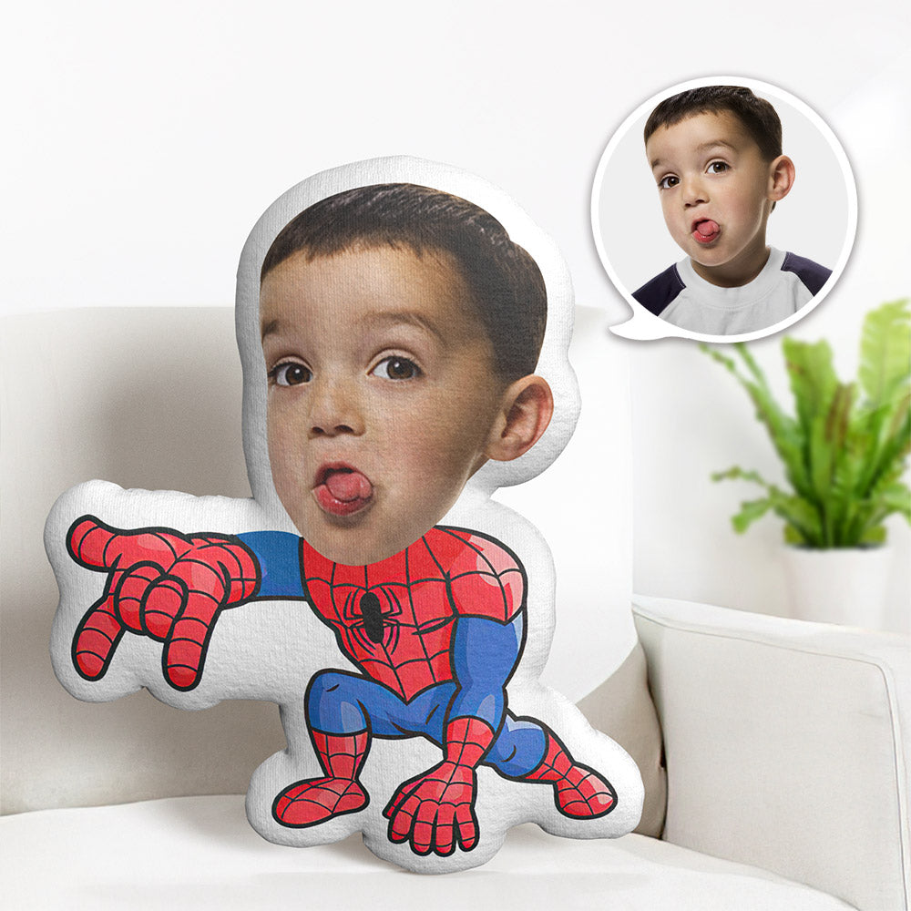 Custom Face Pillow Personalized Photo Pillow Launch Spider-Man MiniMe Pillow Gifts for Kids