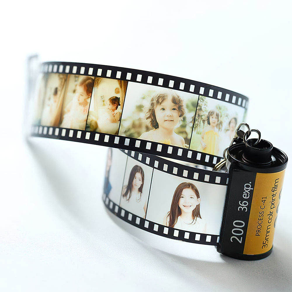 Birthday Gifts for BFF Custom Keyring Roll Film  Colorful Camera Roll Keychain Romantic Customized Gifts