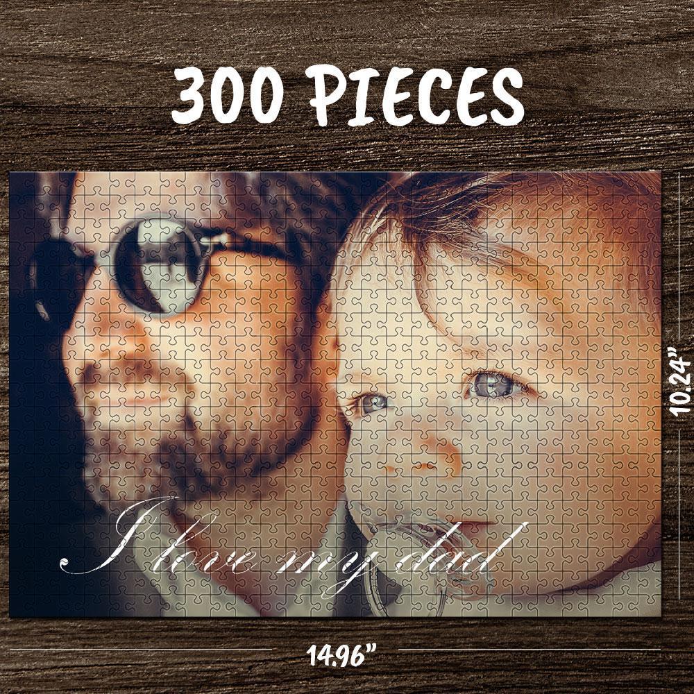 Custom Photo Jigsaw Puzzle Best Gifts I Love My Dad 35-1000 Pieces