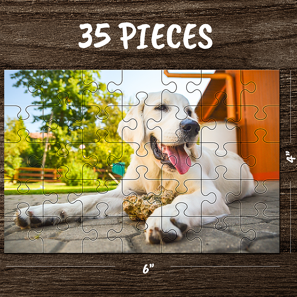 Custom Picture and Text on Jigsaw Puzzle