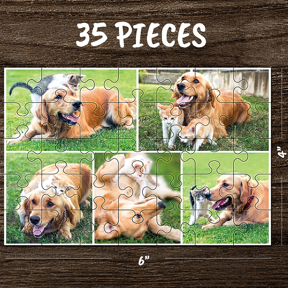 Custom photo jigsaw collage family puzzle love puzzle
