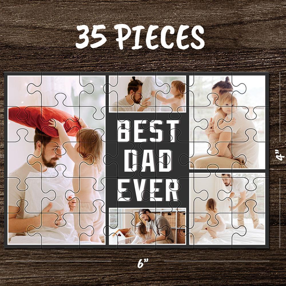 Custom Photo Jigsaw Puzzle Best Gifts Best Dad Ever - 35-1000 Pieces