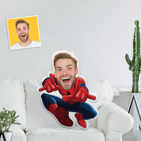 Custom Body Pillow Face Pillow Spider Man Personalized Spiderman Pillow With Face - makephotopuzzle
