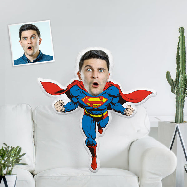 Custom Face Photo Minime Dolls Personalized Superman Minime  Pillow Toys The Most Peculiar Gift - makephotopuzzle