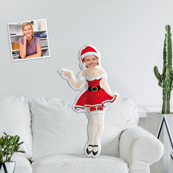 My Face Pillow Custom Pillow Face Body Pillow For Her Personalized Santa Photo Pillow - makephotopuzzle
