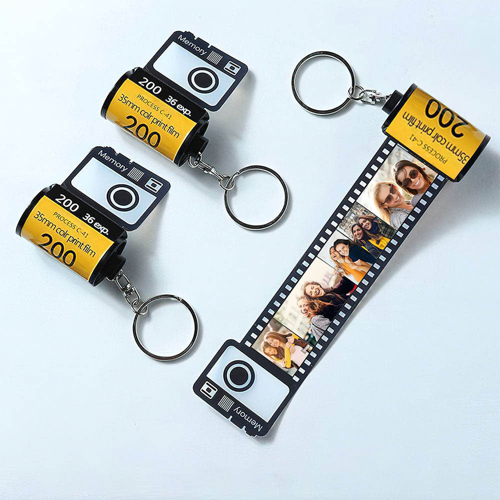 Custom Keyring Roll Film  Colorful Camera Roll Keychain Romantic  Gifts