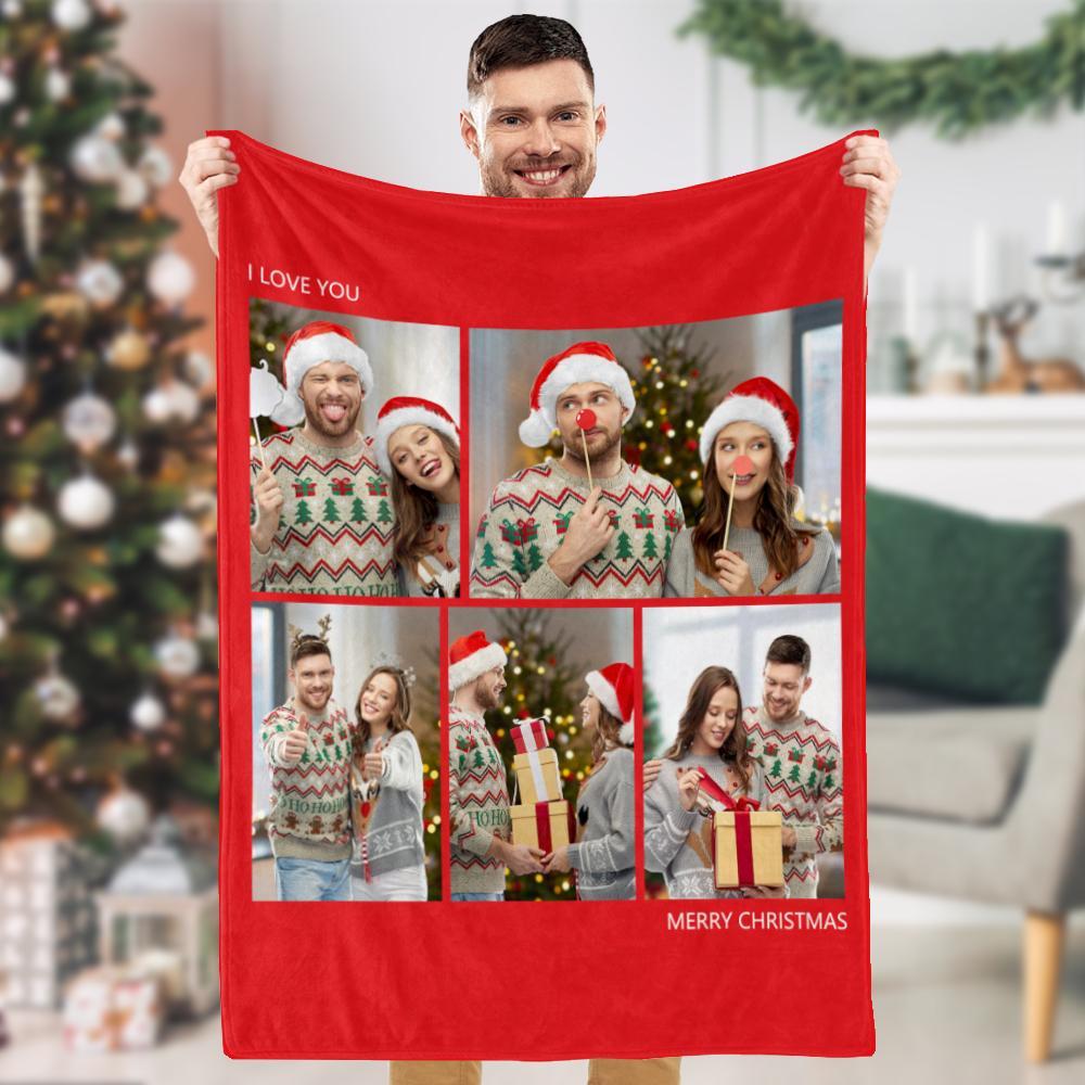 Custom Photo Blankets Personalized Family Photo Blanket