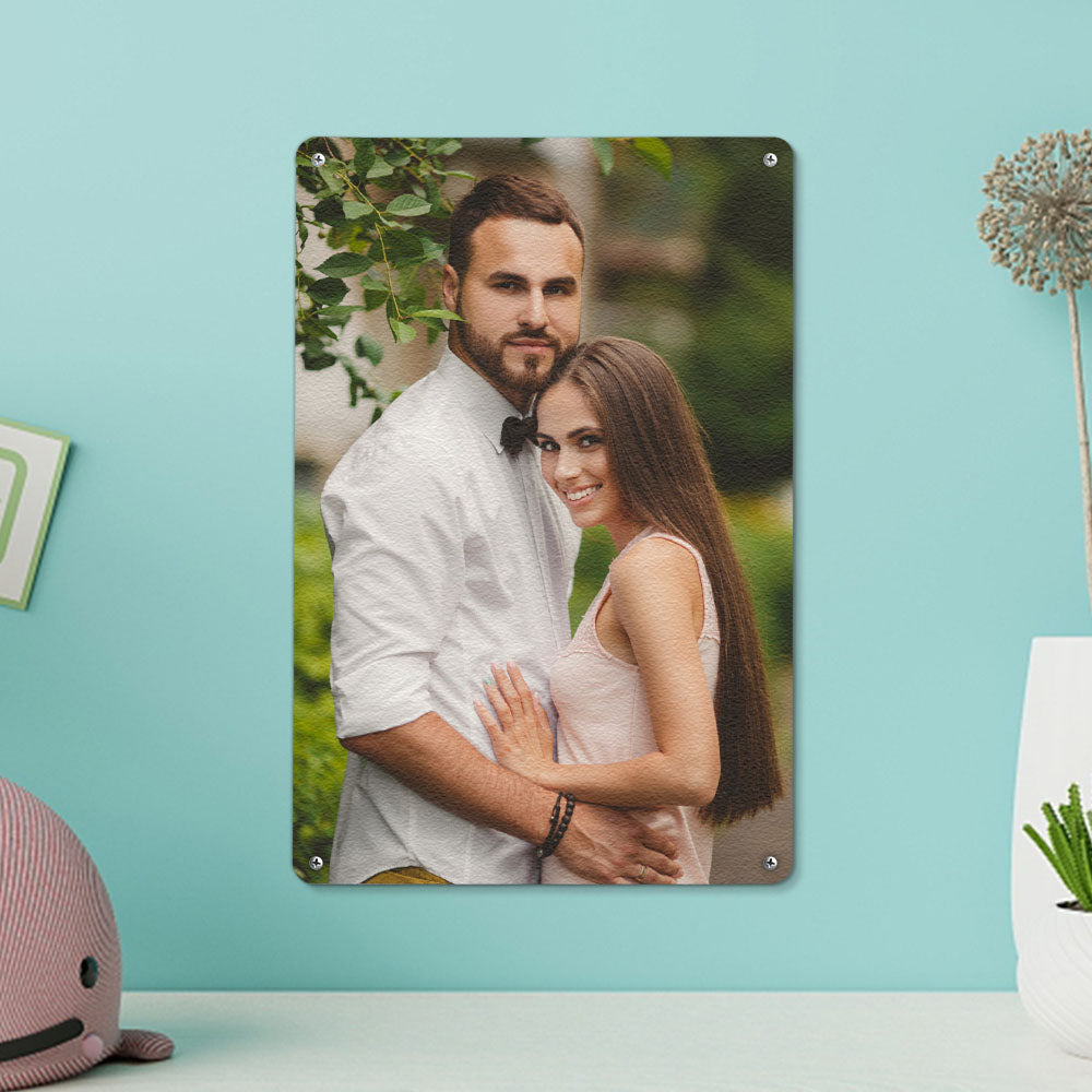 Custom Photo Poster Personalized Iron Poster Photo Wall Decor Painting Unique Gifts