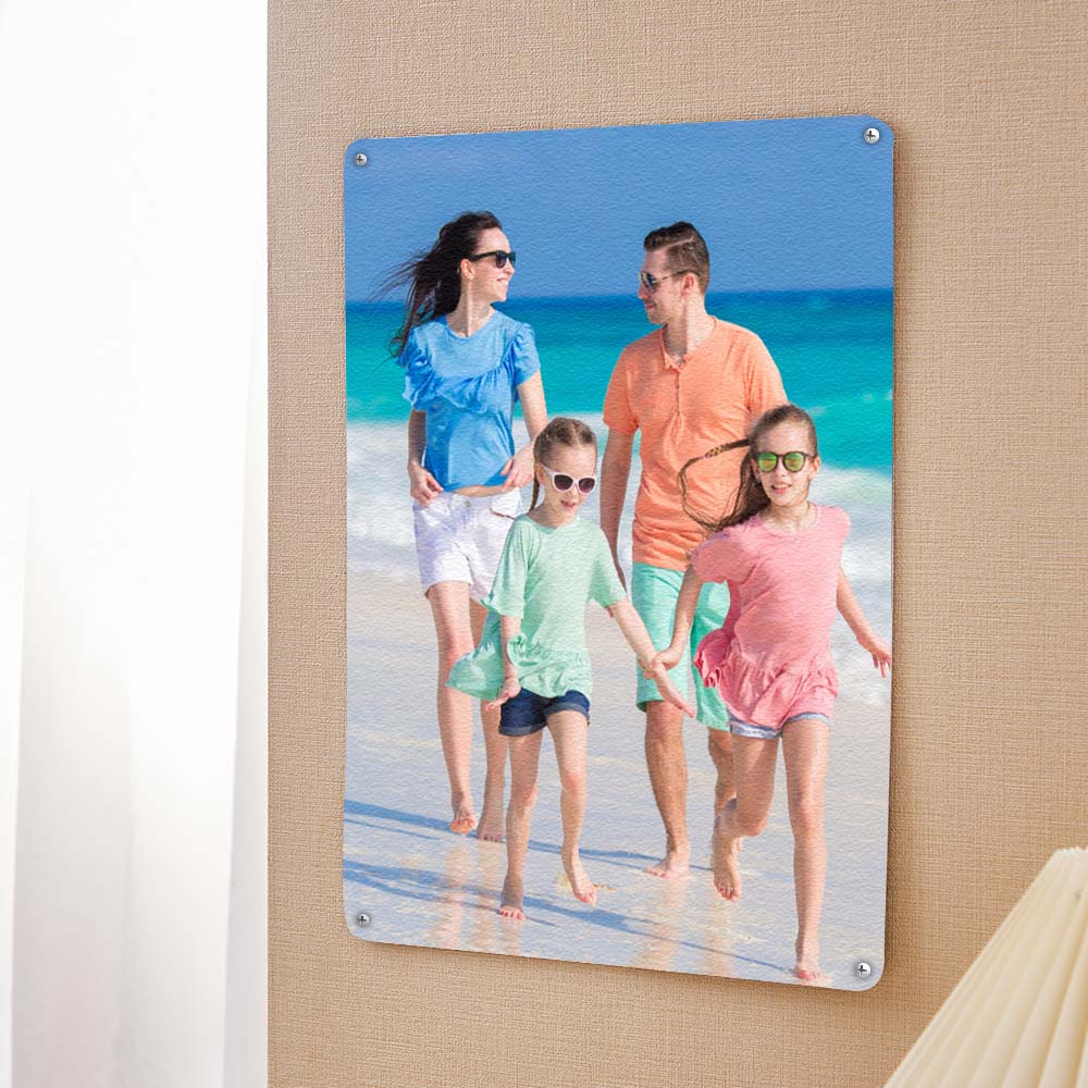 Custom Photo Poster Personalized Iron Poster Photo Wall Decor Painting Unique Gifts