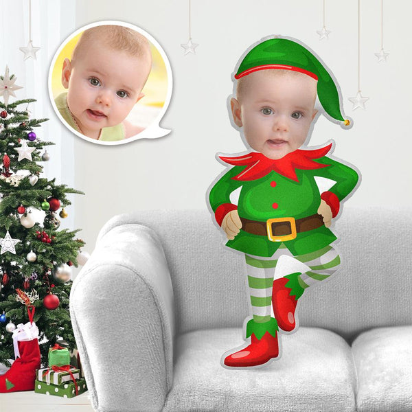 My Face Pillow Custom Pillow Face Body Personalized Photo Gifts Christmas Elf Christmas Angel Costume Throw MiniMe Costumes - makephotopuzzle