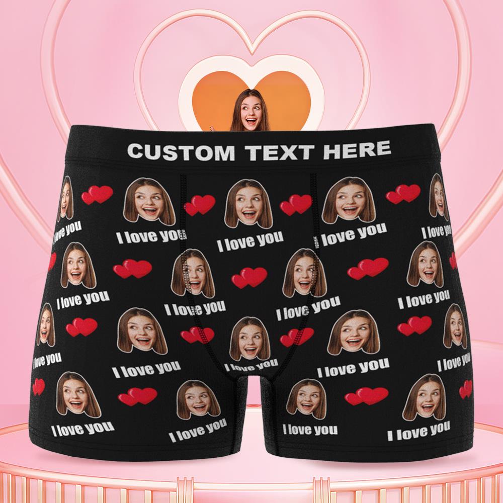 Custom Love Boxer Shorts 3D Online Preview for Husband