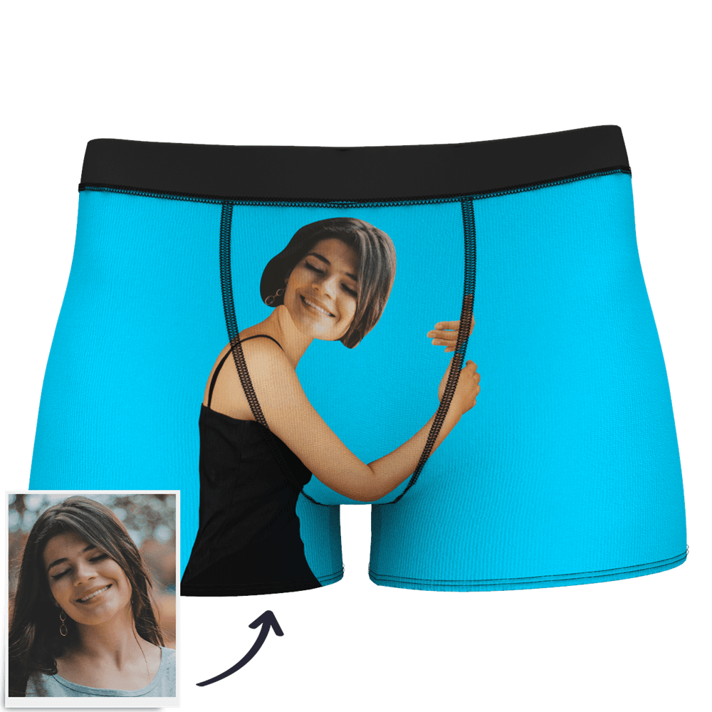 Custom Face On Body Boxer Shorts Funny Face Boxer - Let Me See/ Sexy Girl