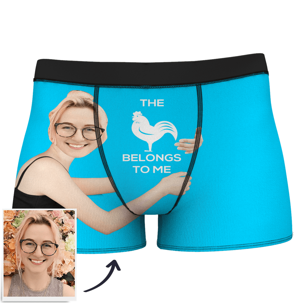 Custom Face On Body 3D Online Preview Boxer Shorts for Men - This belongs to me