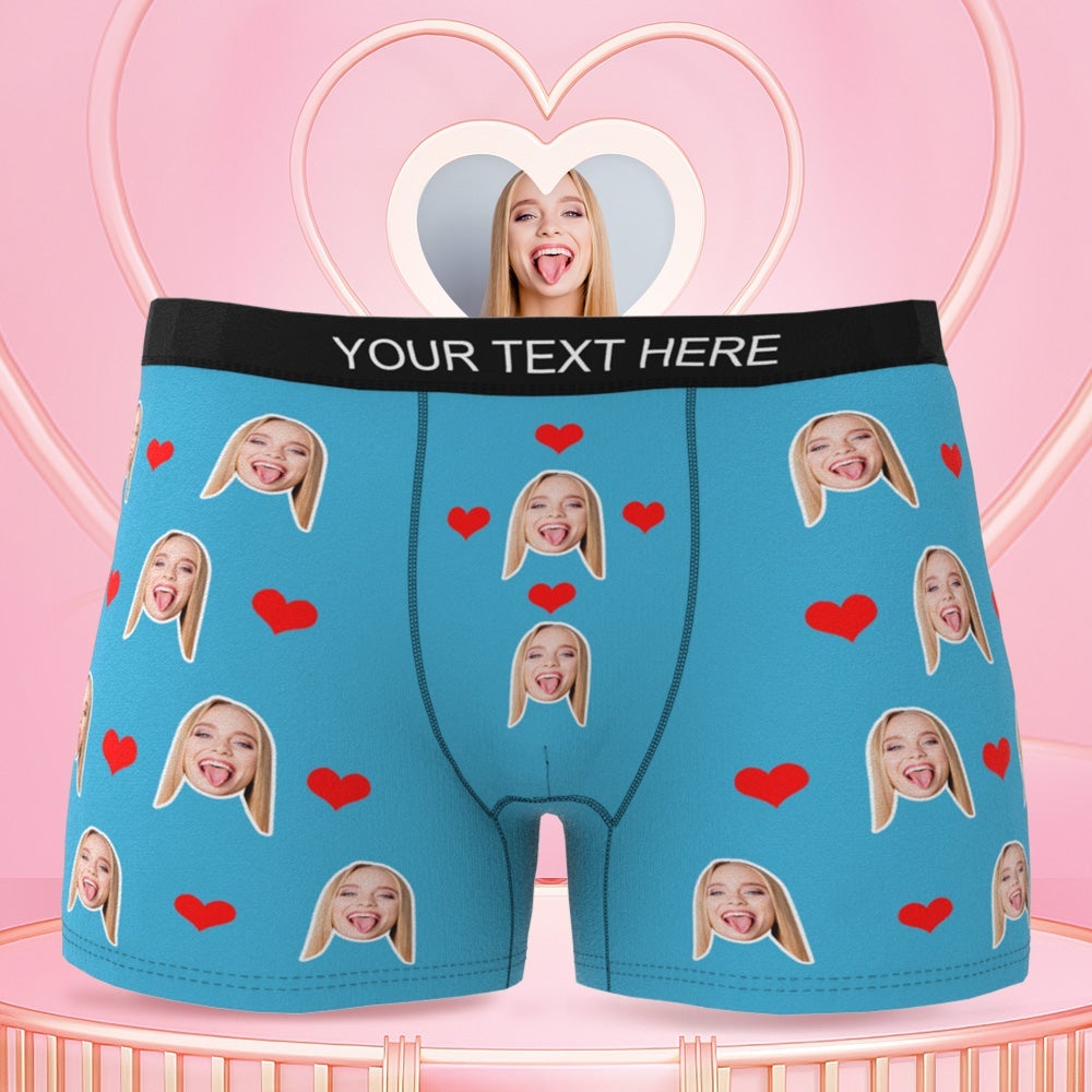 Face Underwear 3D Online Preview Heart Boxer Briefs Gift