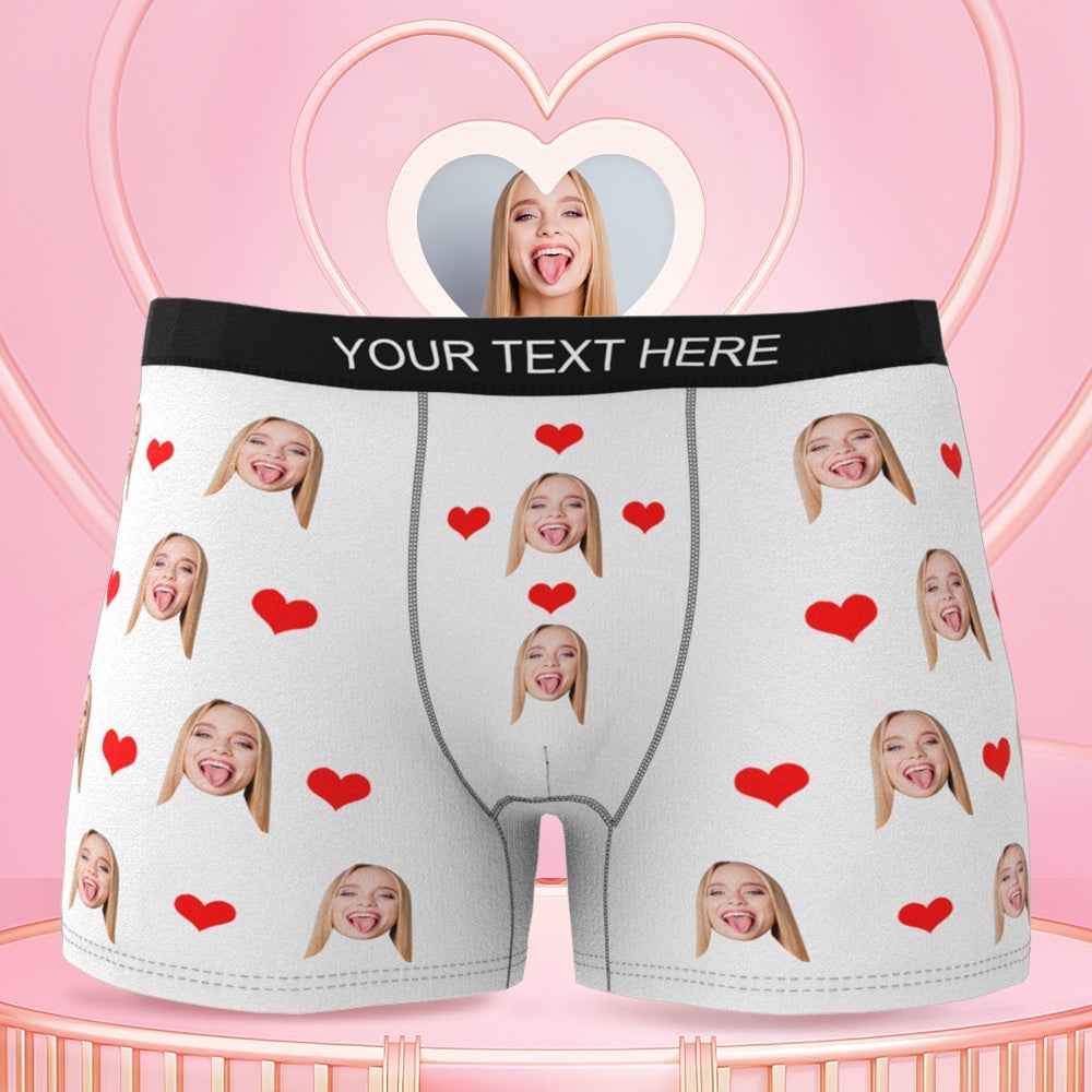 Face Underwear 3D Online Preview Heart Boxer Briefs Gift