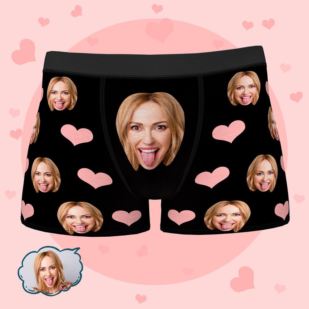 Custom Face Boxer Briefs Gifts for Him Boyfriend Husband 3D Online Preview