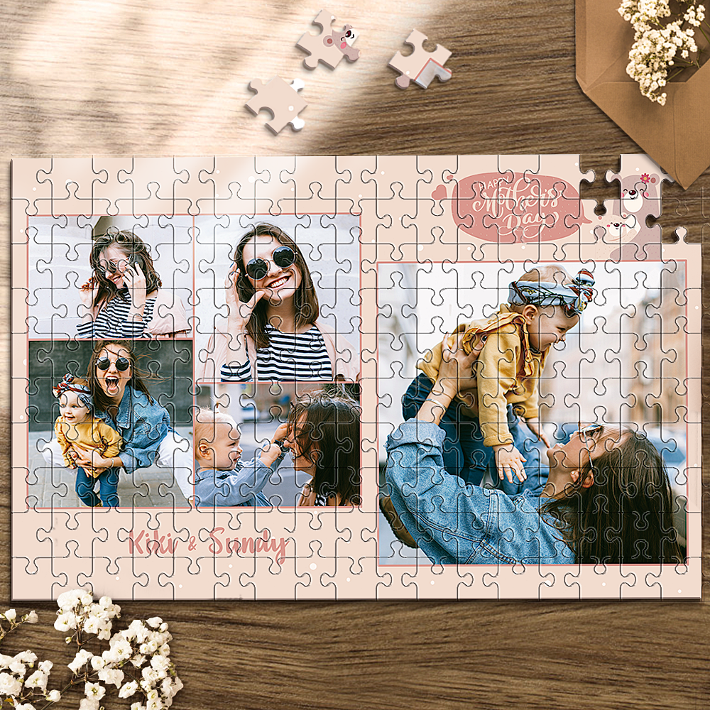 Custom Photo Jigsaw Puzzle Best Indoor Gifts 35-1000 Pieces Mother's Day Gifts