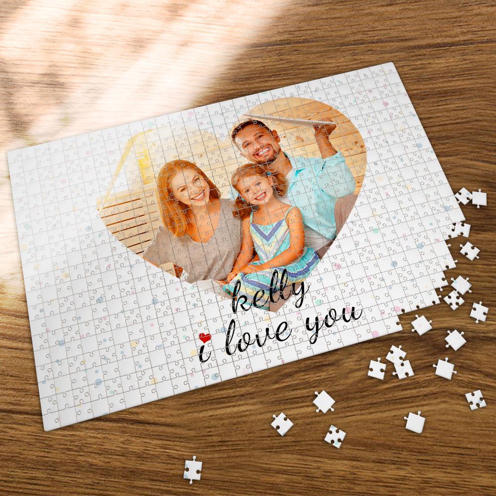 Merry Christmas Custom Puzzle For Family 35, 150, 300, 500, 1000 Pieces Photo Jigsaw