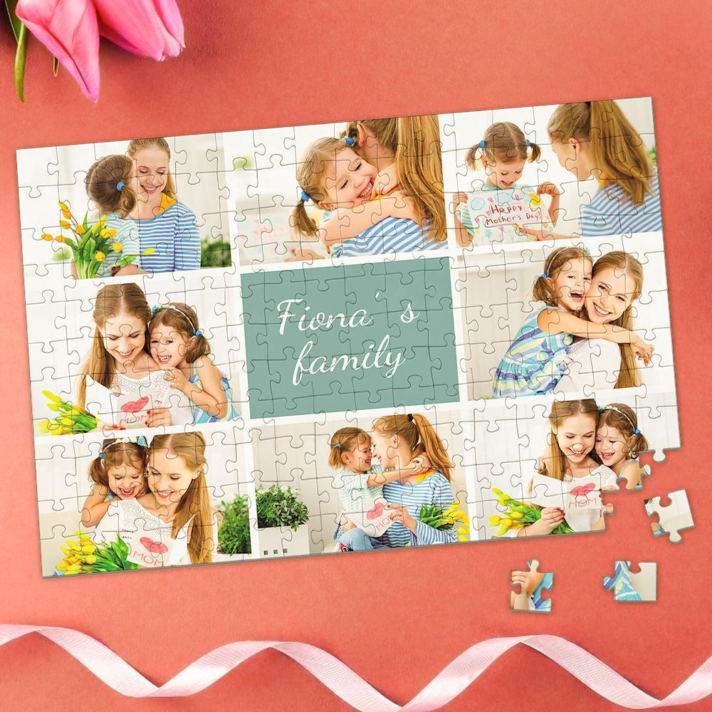 Mother's Day Personalized Collage Photo Puzzle 35-1000 Pieces Jigsaw