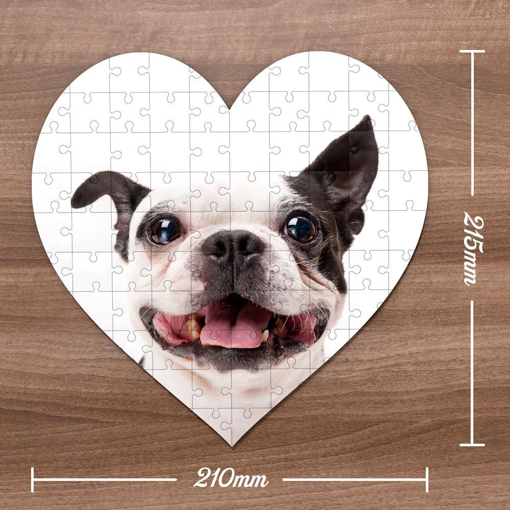 Pet Photo Puzzle Personalised Heart Shaped Photo Puzzle