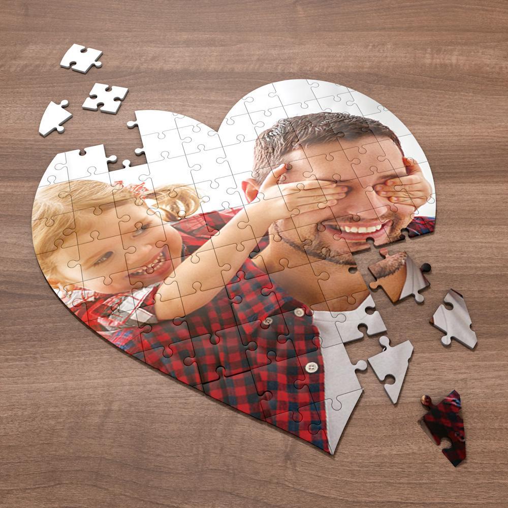 Photo Puzzle Personalised Photo Heart Shaped Puzzle
