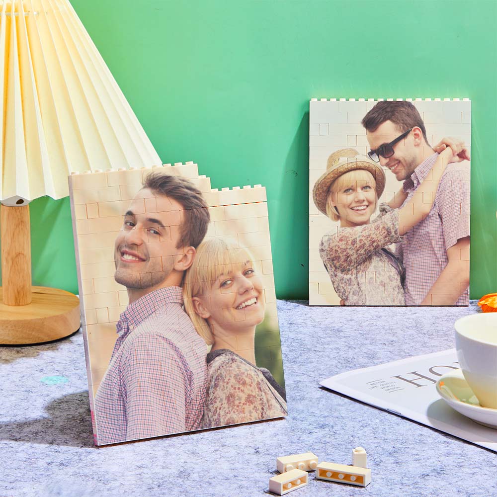 Personalized Brick Rectangle Building Photo Block Spotify Code Custom Text Frame