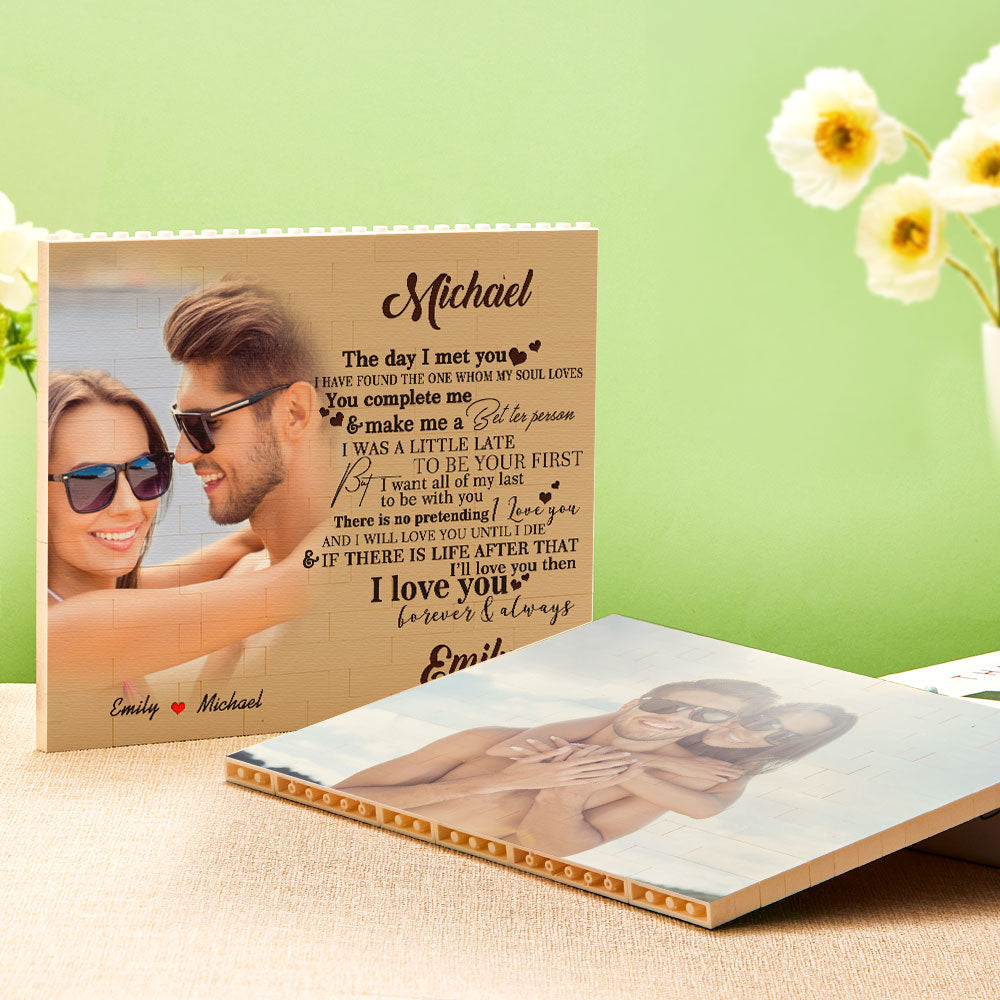 Personalized Photo Building Block Brick You Complete Me