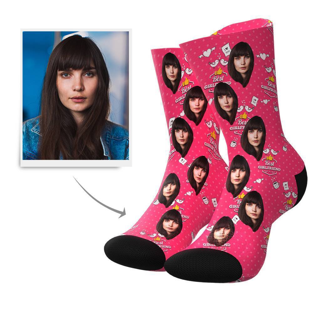 Custom Face Socks for Best Girlfriend