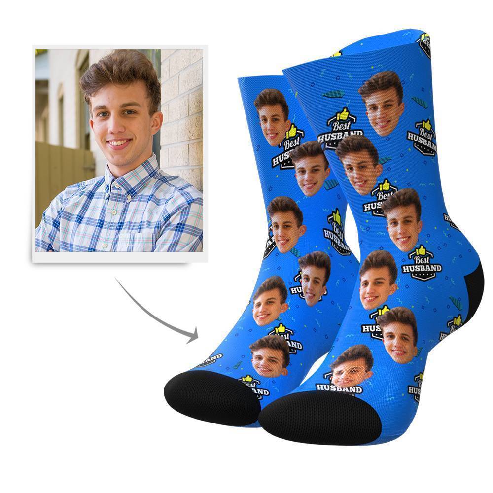 Custom Face Socks for Best Husband