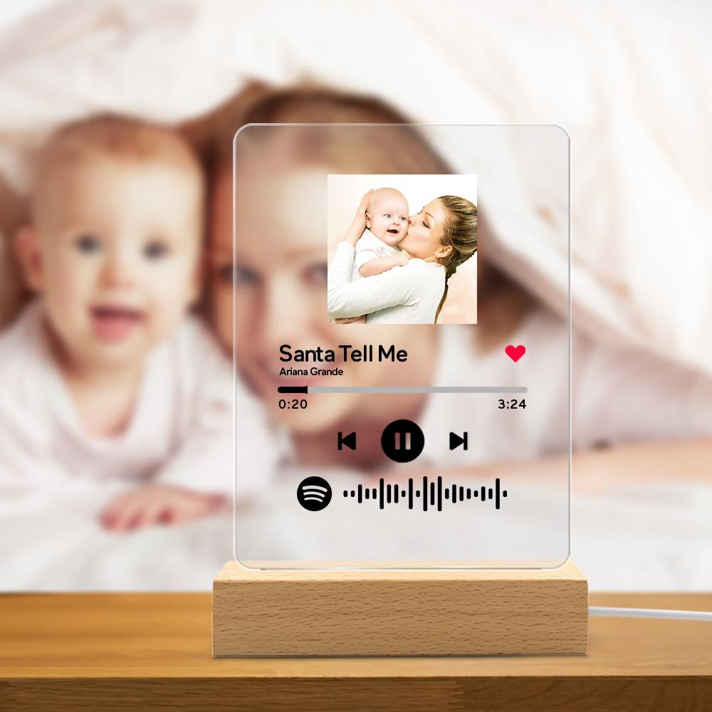 Birthday Gifts for Her Custom Spotify Code Music Acrylic Glass Plaque - Spotify Set
